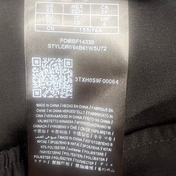 Guess Wide Leg Dress Pants with Side Stripes Womens XS Black High Waist - Picture 7 of 8